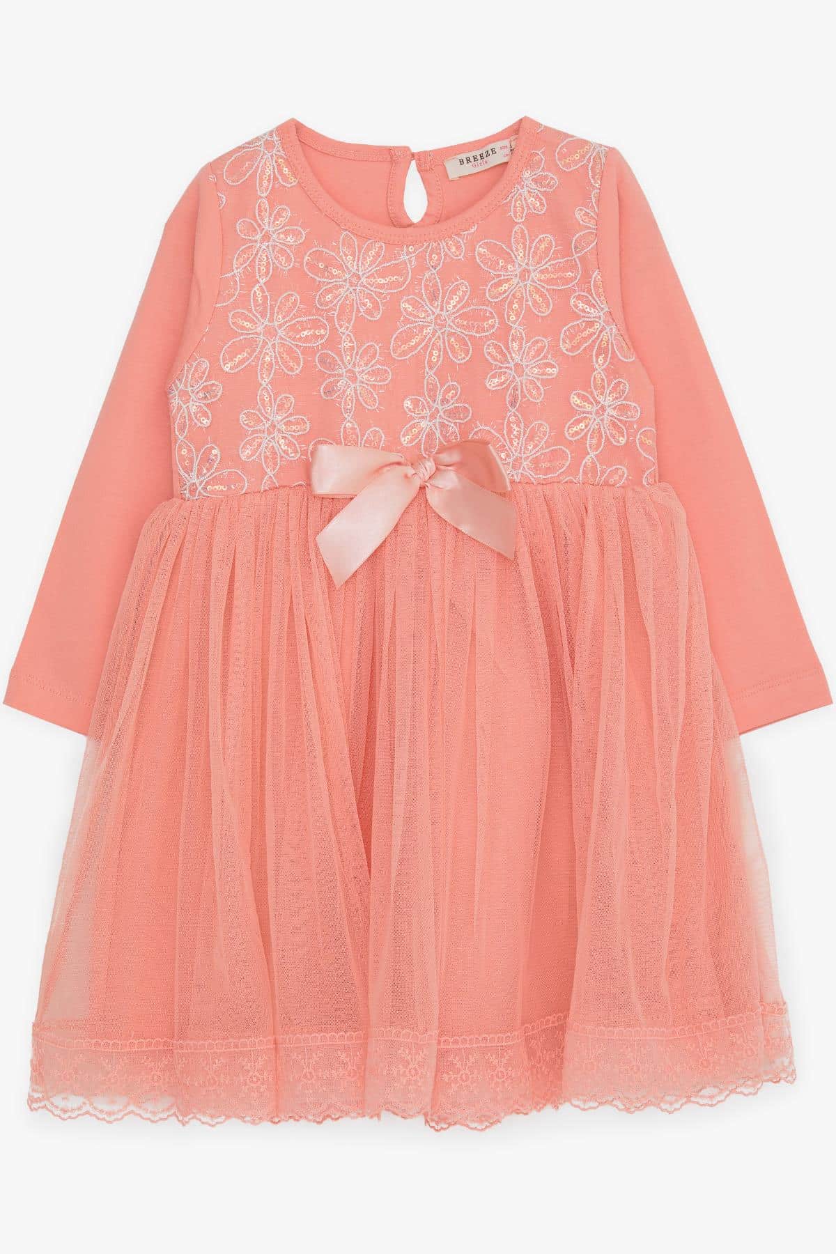 Μακρυμάνικο φόρεμα SHINY FLOWERS (3-8 ετών)