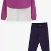 Trendy Shop σετ κολάν & μπλούζα με λογότυπο για κορίτσι, Βαμβάκι 90 % , Lycra 10%, κανονική εφαρμογή