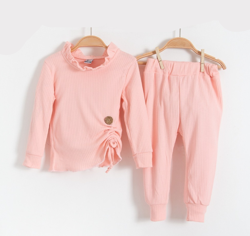 Trendy Shop σετ ροζ ριπ φόρμες