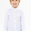 Λευκό πουκάμισο με γιακά μάο για αγόρι (9-12ετών)