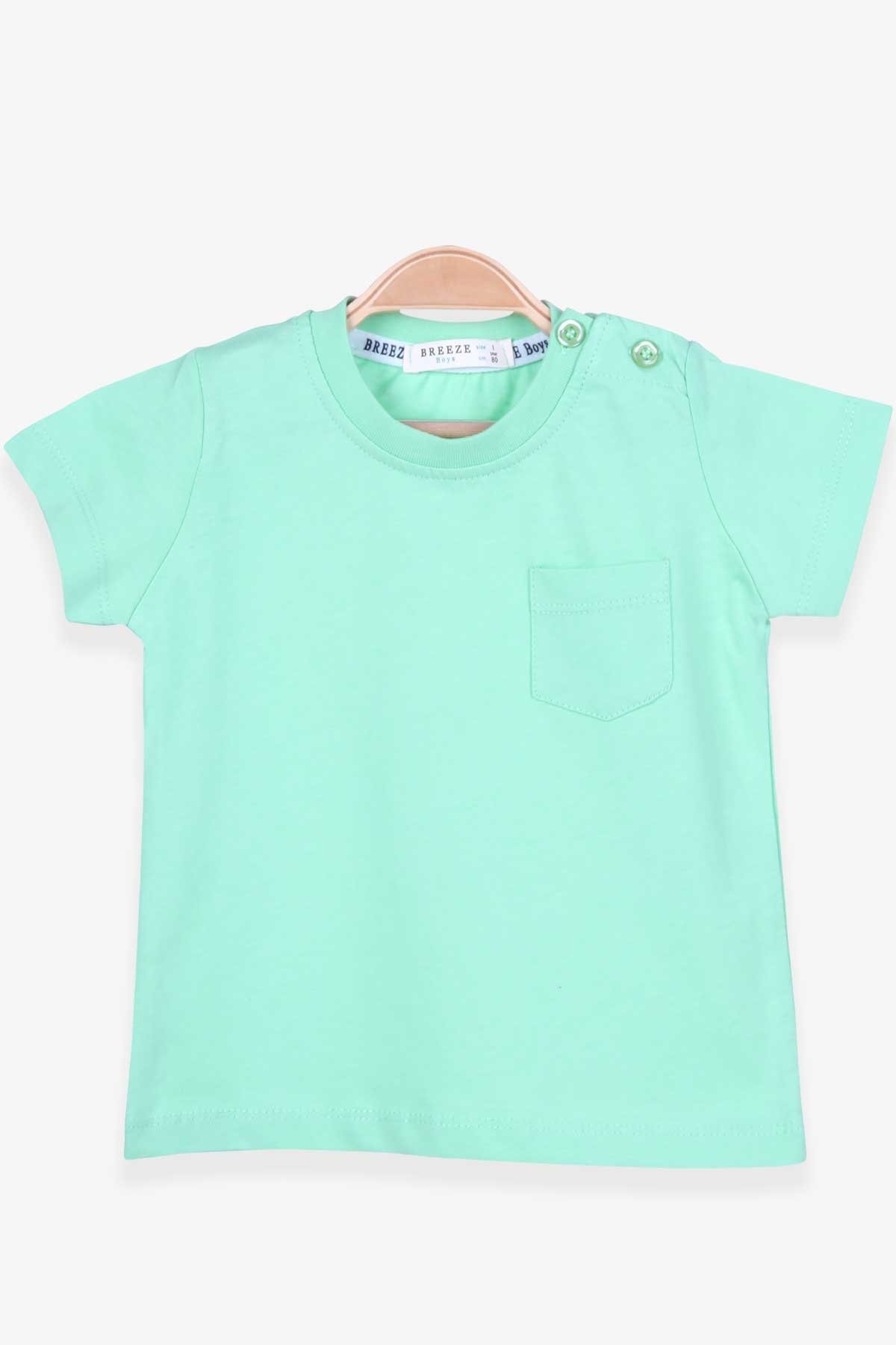 Trendy shop παιδικό πράσινο T-shirt ,100% βαμβάκι, κανονική εφαρμογή