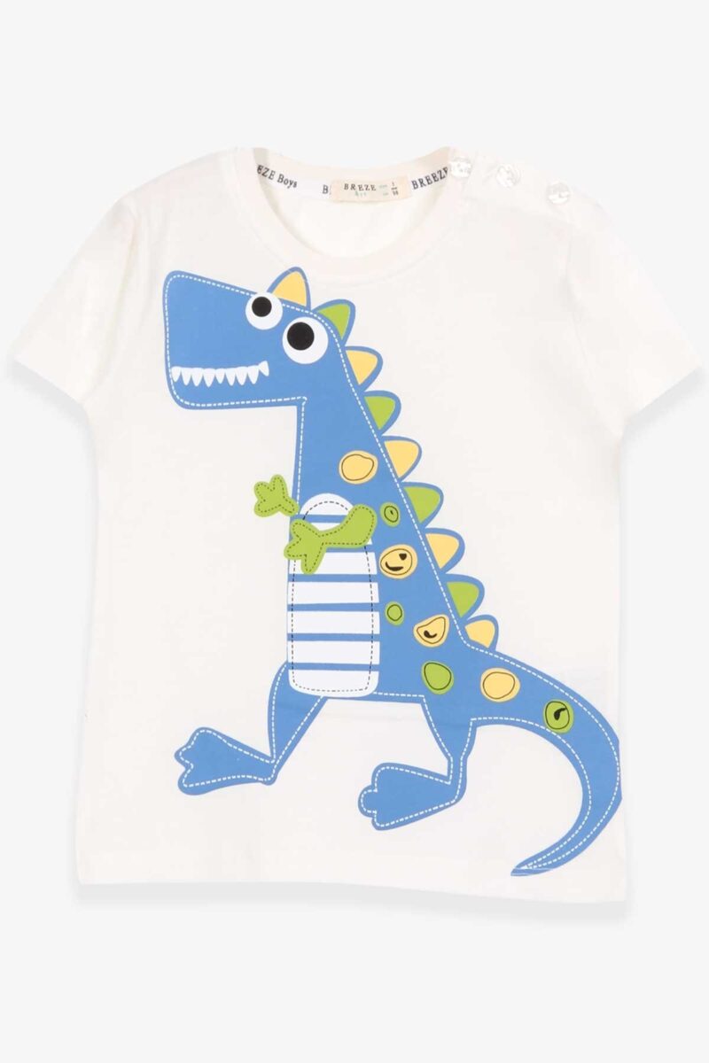 Μπεζ T-shirt "Blue Dino" (2 ετών)