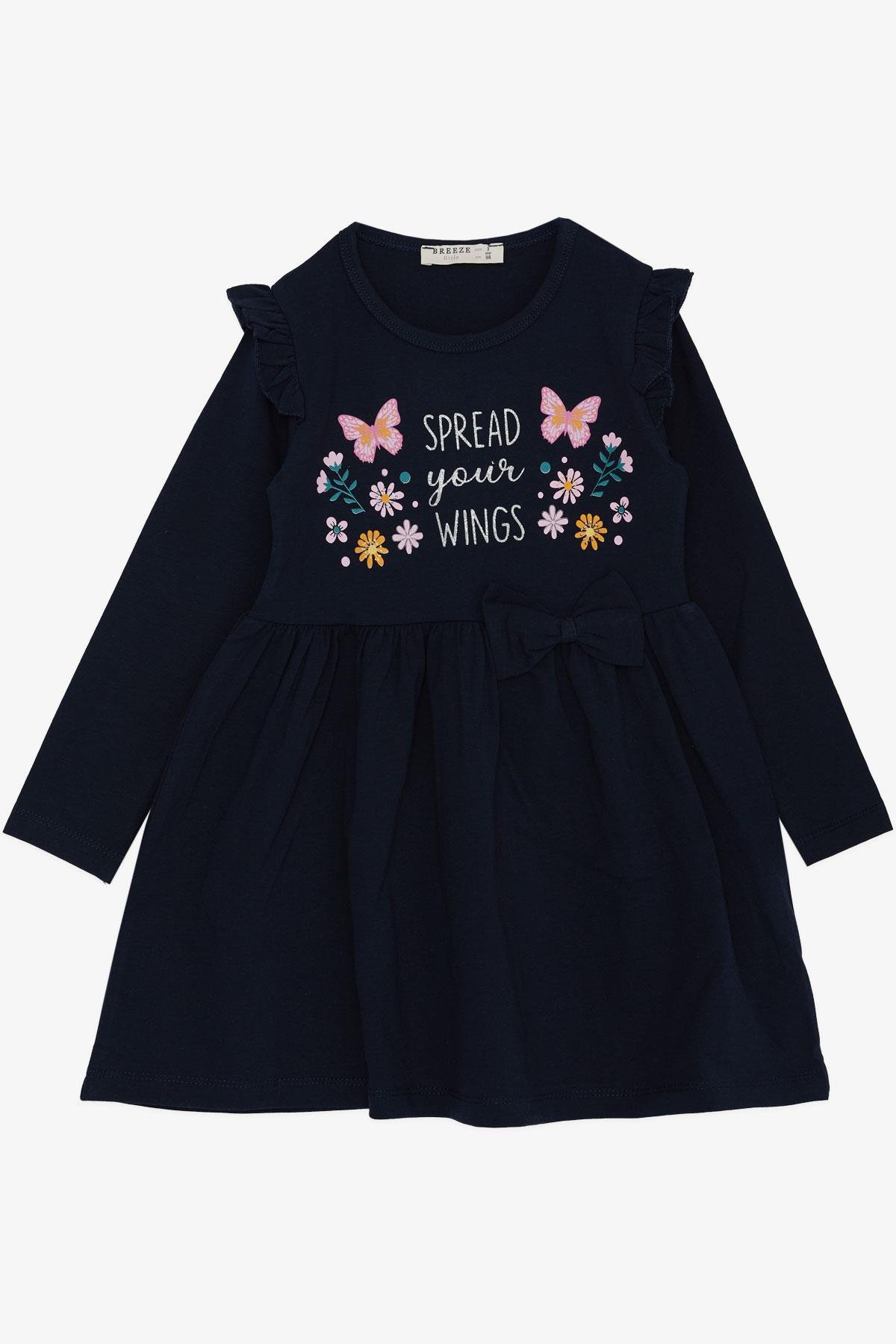 Μακρυμάνικο μπλε φόρεμα Spread your Wings (3-8 ετών)