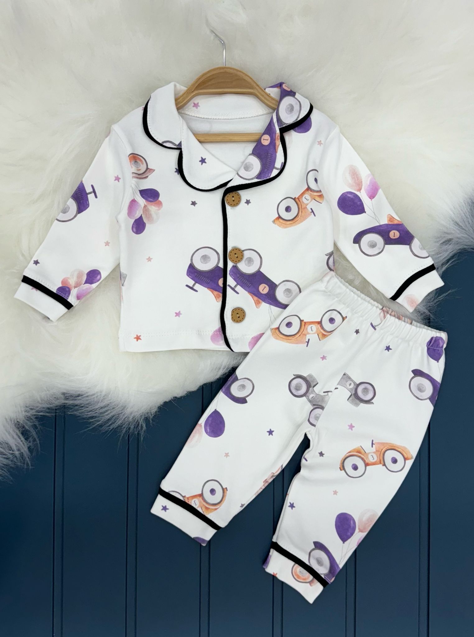 Κοριτσίστικες πιτζάμες με σχέδια (06-24 μηνών)