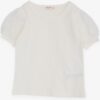Μπλουζάκι με δαντελένια μανίκια για κορίτσια(3-7 ετών)