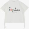 T-shirt λευκό Positive για κορίτσι