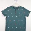 Trendy Shop Μπλούζα με κουμπιά στη λαιμόκοψη & σχέδια (5-9 ετών)