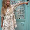 Καλοκαιρινό φόρεμα με λουλούδια & 3/4 μανίκι (5-9 ετών)