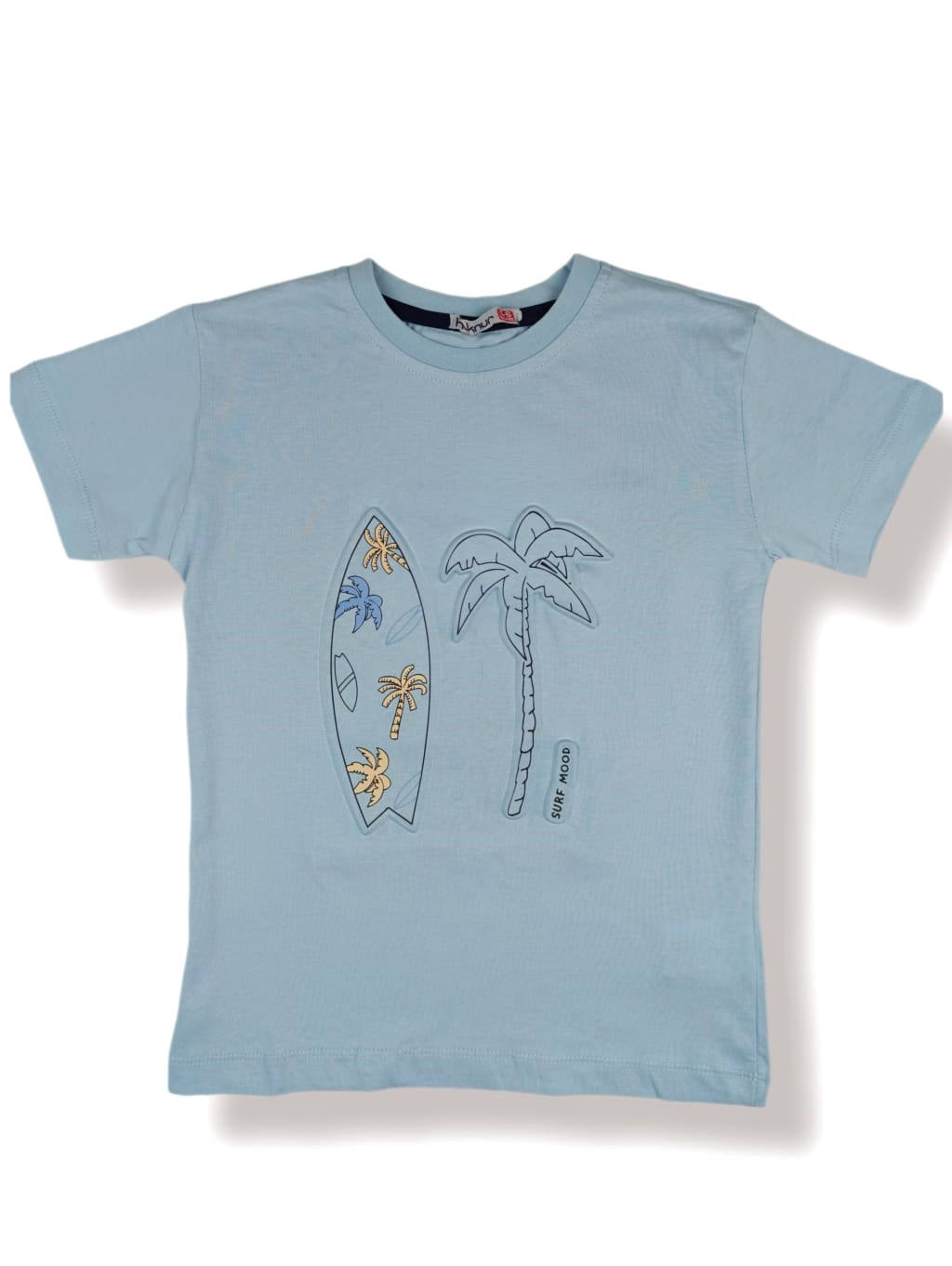 Γαλάζιο T-shirt με στάμπα για αγόρι (5-9 ετών)