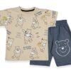 Αρκουδάκι μπλούζα & βερμούδα για αγόρι (1-4 ετών)